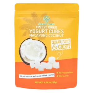 Freeze-Dried Macapuno Coconut Yogurt Cubes by Nokki Farm