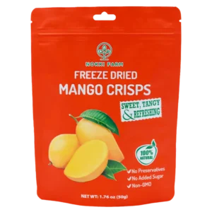 Mango_Product_Front Freeze-Dried Mango Crisps by Nokki Farm