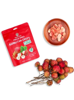 Freeze-Dried Rambutan Crisps by Nokki Farm