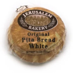 Original Pita Bread White (6 Pack) by Jerusalem Bakery