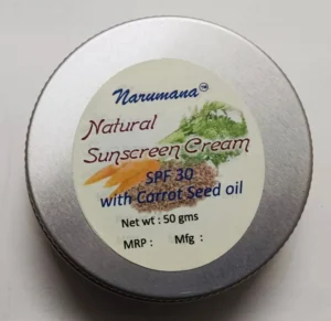 NaturalSunScreenCreamFront Natural Sunscreen Cream by Narumana