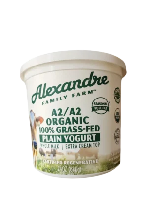 Alexandre A2/A2 Organic 100% Grass-fed Full Fat Yogurt by Alexandre Family Farm