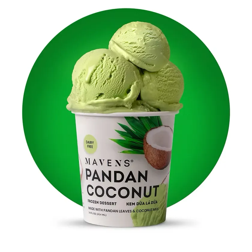 Pandan Coconut Ice Cream by Mavens Creamery