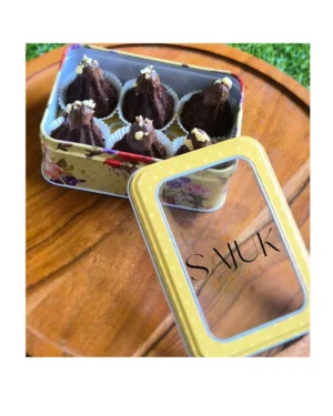 RagI Chocolate Brownie Modak Gifting Box Ganpati Modak Gifting Box by Sajuk Soul (Pre-order only)