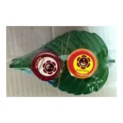 28-8186-plastic-leaf-main Plastic Leaf with KumKum and Turmeric (Big)