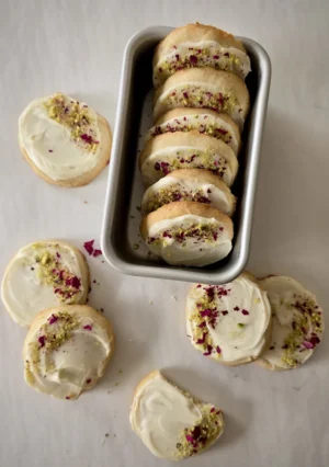 3-Butter_and_Rose_Rose_Pistachio_Shortbread_Cookies_Scene_3 Rose Pistachio Shortbread Cookies by Butter and Rose