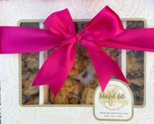 Mixed Nut and Gujiya Baklava Gift Box by Blissful Bite